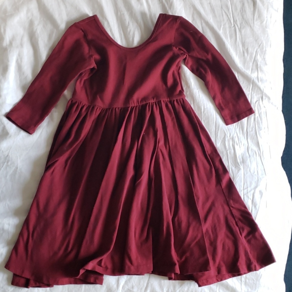 Girls maroon dress